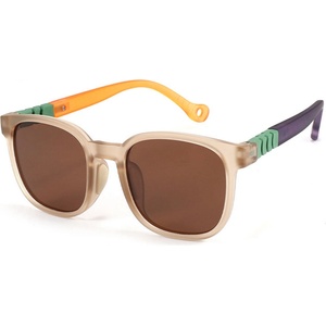 Techsuit Детски слънчеви очила Techsuit Kids Polarized Sunglasses (9694) - поляризирани, TR рамка - Бежов многоцветен