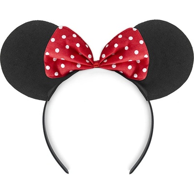 Partydeco Čelenka myš černá a červená