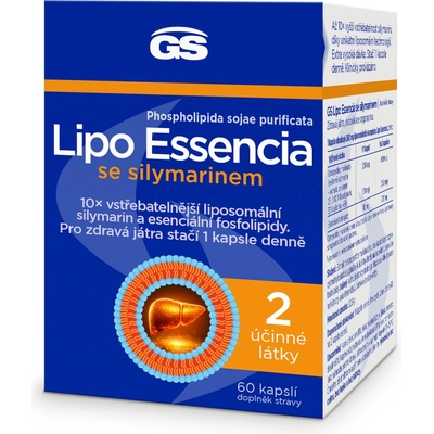 GS Lipo Essencia se silymarinem 60 kapslí
