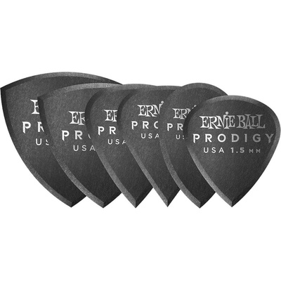 Ernie Ball Prodigy Picks 1.5 Black Multipack