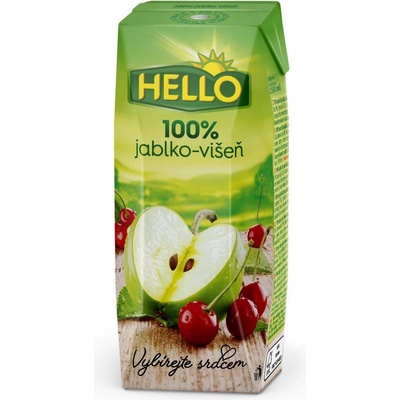 Hello 100% Jablko višeň 18 x 250 ml