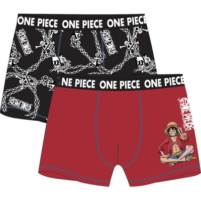 One Piece licence chlapčenské boxerky One Piece 5233035 čierna červená