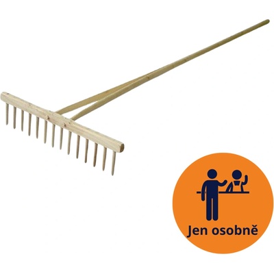STREND dřevěné 14 zubu s násadou 211005