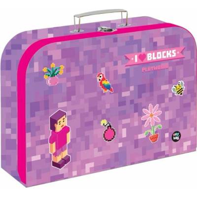 Oxybag Kufrík lamino 34 cm Playworld Girl Pixel