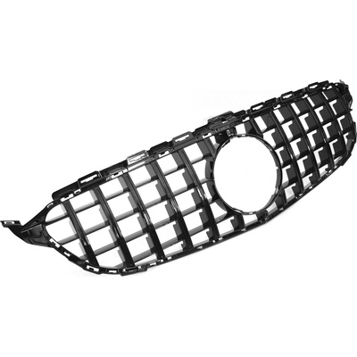 Predná maska Mercedes C-Trieda W205 14-21 / S205 14-21 / C205 15-23 / A205 16-23 GT Style Glossy Black