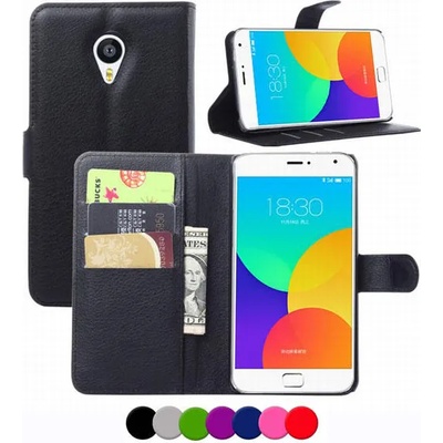 Meizu MX4 Magnetic Wallet Кожен Калъф + Скрийн Протектор