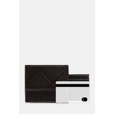 Barbour комплект портфейл и калъф за карти мъжки от кожа Tyneside (MGS0103)
