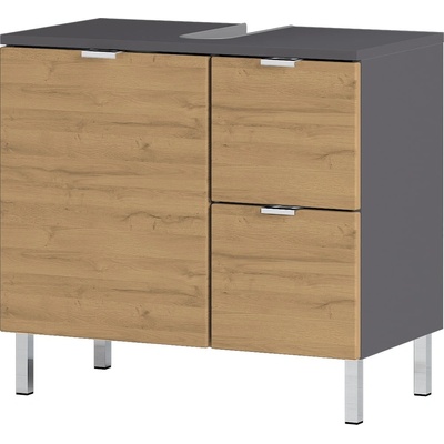 Germania Сив шкаф под умивалника в дъб 60x56 cm Mauresa - Germania (8529-564)