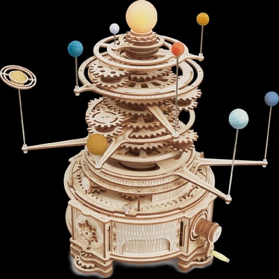 Robotime Rokr 3D dřevěné puzzle Sluneční soustava 316 ks – Zboží Dáma