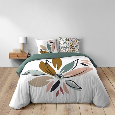 douceur d'intérieur Бяло двойно удължено памучно спално бельо 240x220 cm Octavia - douceur d'intérieur (1645128)