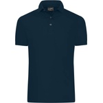 Daiber JN 1302 / Мъжка поло тениска slim fit от джърси - тъмносиня S (02130200301)
