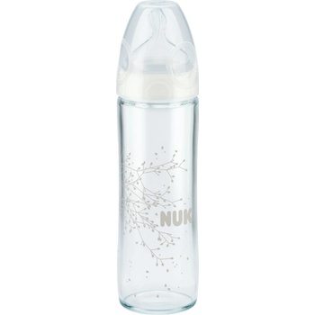 NUK FC skleněná láhev New Classic bílá 240ml
