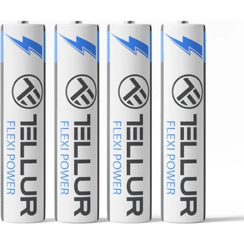 Tellur Батерии Tellur Flexi Power, Super Alkaline, AAA LR03, 1.5V, 4 бр. /компл (TLL158551)