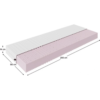 Матрак дунапрен 14 см- 80x200 MAIR