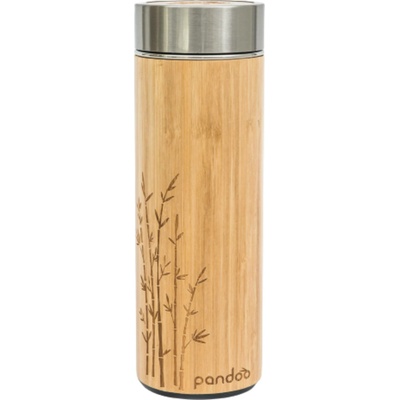 Pandoo Termoska z bambusu a nerezové oceli 360 ml