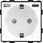 ELMARK Element КОНТАКТ ШУКО 16a С usb a+c, БЯЛ (195mgsu/wh)