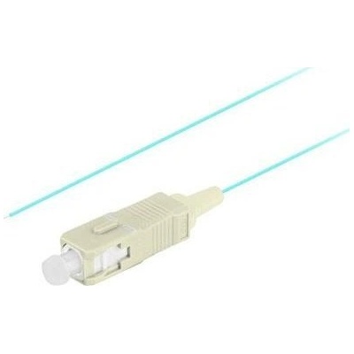 Lanberg Оптичен мрежов адаптер Tail/Pigtail със SC/UPC конектор, дължина 2m, Lanberg 43355, Easy Strip MM OM3, тюркоаз (FP-SCUP-MS31-0020-TQ)