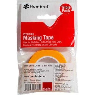 Humbrol Sada maskovacích pásek 1mm 3mm 6mm x 18m