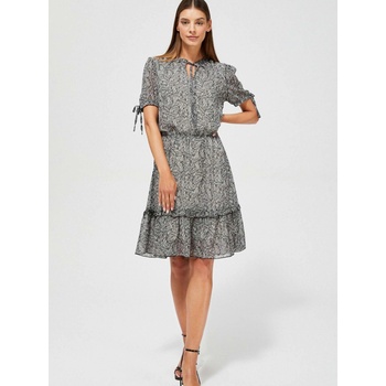 Moodo Черна дамска шарена рокля Moodo Moodo | Bezhov | ЖЕНИ | XS