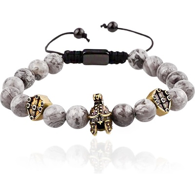 Sam's Artisans korálkový náramok Spartan Warrior BRN INRM185