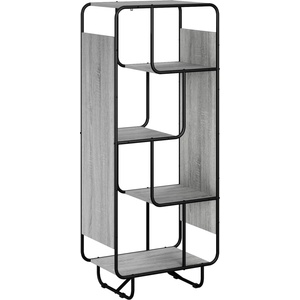vidaXL Висок шкаф Сив Сонома 60 x 37.5 x 144 cm Инженерна дървесина (8007927)