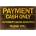 Ceduľa Payment Cash Only