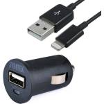 Symtek Car Charger 2.1A and MFI Lightning Cable - зарядно за кола 2.1A с USB изход и Lightning кабел за iPhone, iPad и iPod с Lightning  орт (черен)