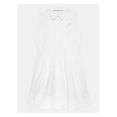 Calvin Klein Jeans Рокля тип риза IG0IG02477 Бял Regular Fit (IG0IG02477)
