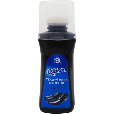 Q Clean tekutý vosk na topánky 75ml čierny