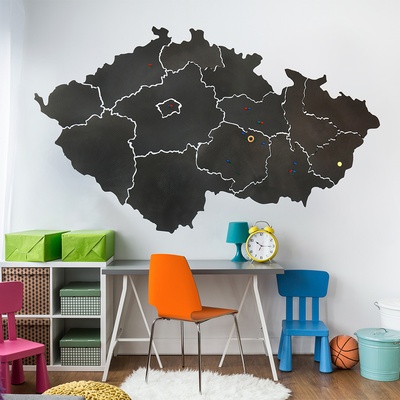 Vylen pěnová mapa ČR nástěnka Krémová 2150 x 1200 mm