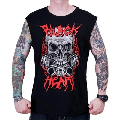 Black Heart Metal head černá