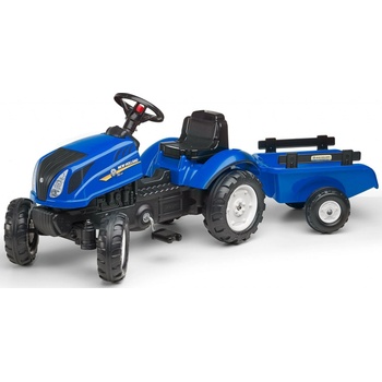 Falk FALK Šlapací traktor New Holland T6 s vlečkou modrý FA-3080AB