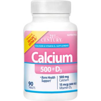 21st Century Calcium 500 + Extra D3 [90 Таблетки]