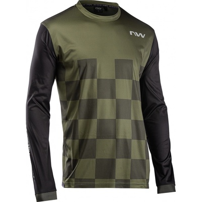 Northwave Sharp LS Forest Green/Black
