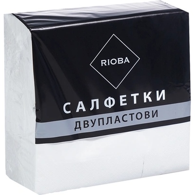 Rioba Салфетки бели 33х33см 100бр