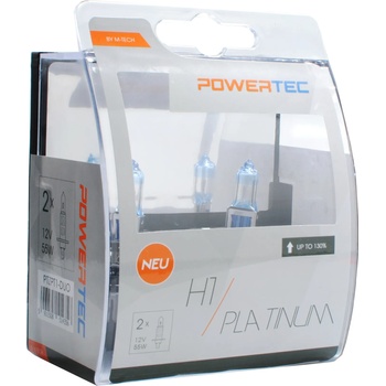 m-tech Powertec Platinum +130% H1 12V халогенни крушки к-т 2бр (PTZPT1-DUO)
