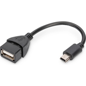 ASSMANN ak-300310-002-s otg 2.0 мини usb-b - usb-a женски адаптер