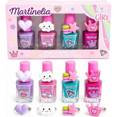 Martinelia Sada laků na nehty a prstýnků pro děti mix 4x5 ml