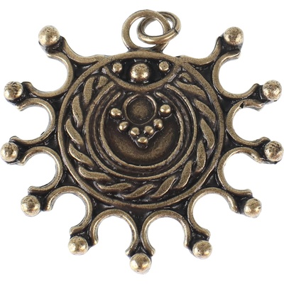 NNM висулка (слънчев амулет) devana - цинк/античен месинг - sle743