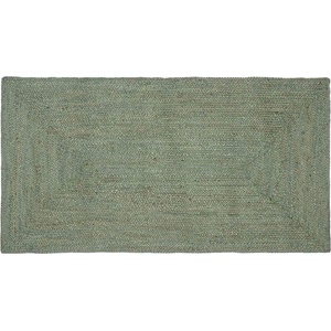 vidaXL Килим за площ Маслиненозелено 100 x 200 cm юта (42010455)