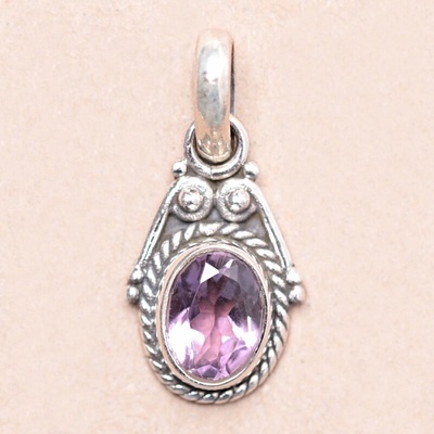 Nefertitis Ametyst přívěsek stříbro MIX13 NF55001