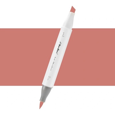 Lihová fixa OHUHU oboustranná Brush & Chisel, Pale Mauve (R27)