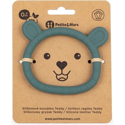Petite&Mars Kousátko silikon Teddy Misty Green – Zboží Mobilmania