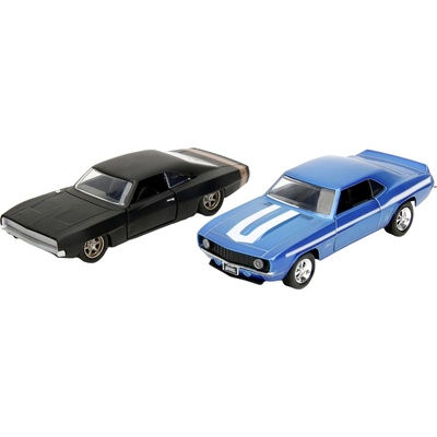 Jada Toys Метални колички Jada Toys Fast & Furious Legacy - 1969 Chevrolet/1968 Dodge Charger Wide Body, 1: 32 (9334251314R00)