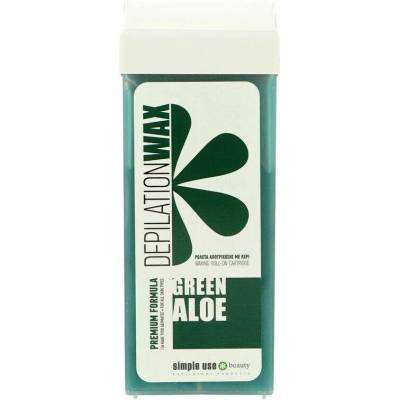 simple use Depilační vosk roll on Green Aloe vera 100 ml
