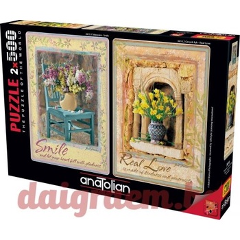 Anatolian Пъзел ANATOLIAN 3610 - 2 x 500 части - Усмивка - Истинка любов (P3610)