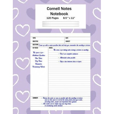 Cornell Notes Notebook: Note Taking System, For Students, Writers, Meetings, Lectures Large Size 8.5 x 11 (21.59 x 27.94 cm), Durable Matte Pu (Cricket Creek Creatives)(Brožovaná)