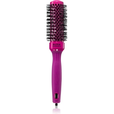 Olivia Garden Expert Shine Hot Pink четка за издухване за дълга коса 35 mm