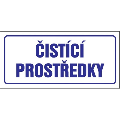 Značka Čisticí prostředky, samolepicí fólie, 100 × 210 mm BZ FTT13
