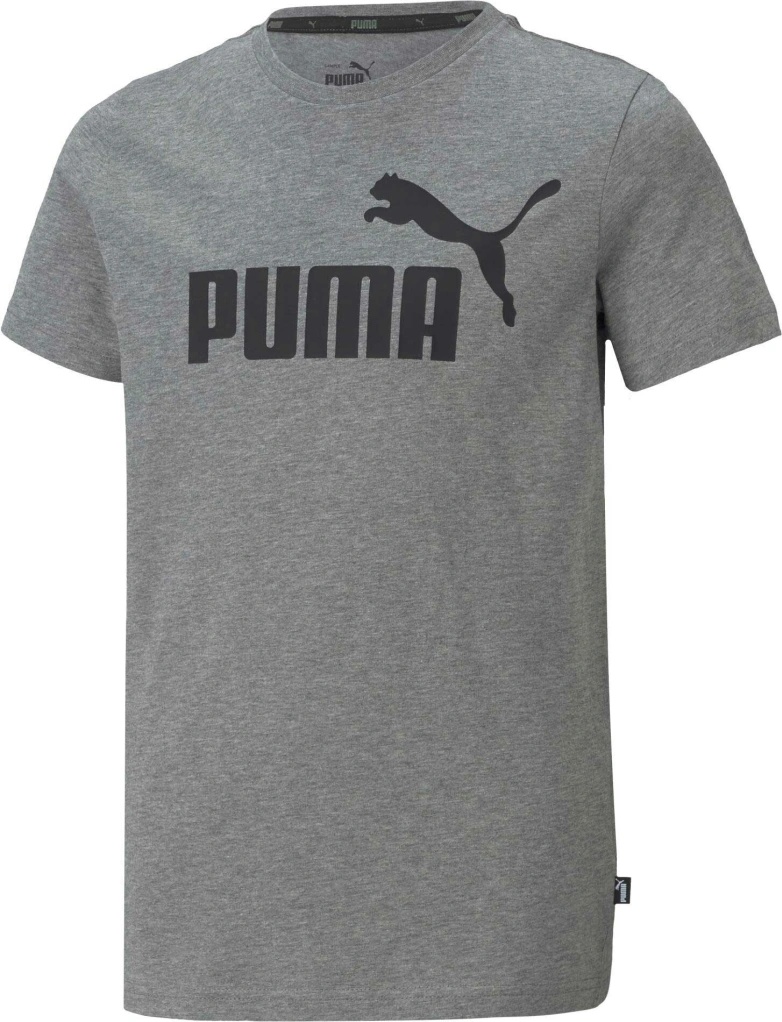 Puma Essentials Logo Tee šedá
